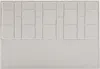 Vente-unique - HERMINE Bettkopfteil und Bettbrücke SamtStoff Beige - B 8 cm x H 110 cm x L 160 cm Bild 2