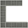vidaXL 3-tlg. Bücher-/TV-Schrank Set Betongrau 180x30x180 cm 278792 Bild 4