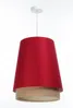 BPS Koncept 0SE0-020 Hängeleuchte SENSEI Satin auf PVC-Kunststoff rot, beige 1xE27 60W H:117cm Ø35cm dimmbar Bild 5