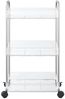 vidaXL Aufbewahrungswagen 3 Etagen Transparent 37x28x68 cm Acryl 4012377 Bild 4