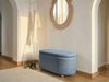 Polsterbank mit Stauraum HAYWARD Stoff 98 cm 44 cm Blau Bild 3