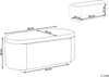 Polsterbank mit Stauraum HAYWARD Stoff 98 cm 44 cm Blau Bild 2