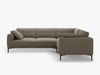 Micadoni Ecksofa Bemy 4-Sitzer Rechts Samt Grau Braun Bild 2