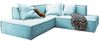 KAWOLA Sofa SAMU Ecksofa Stoff hellblau Recamiere links 72 x 224 x 226 cm Bild 3