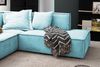 KAWOLA Sofa SAMU Ecksofa Stoff hellblau Recamiere links 72 x 224 x 226 cm Bild 5