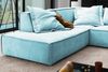 KAWOLA Sofa SAMU Ecksofa Stoff hellblau Recamiere links 72 x 224 x 226 cm Bild 4