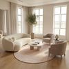 Gabbeh Teppich - Softy - Uni 230 x 150 cm - silber - oval Bild 2