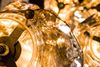 KAWOLA Pendelleuchte EDESSA Hängelampe 5-flammig Glas silber 150 x 50 x 50 cm Bild 4