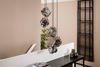 KAWOLA Pendelleuchte EDESSA Hängelampe 5-flammig Glas silber 150 x 50 x 50 cm Bild 2