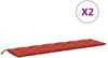 vidaXL Gartenbank-Auflagen 2 Stk. Melange Rot 200x50x7 cm Stoff 4002636 Bild 4