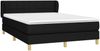 Doppelbett, Polsterbett mit Matratze Stoff Schwarz 140x200 cm Bild 3