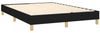 Doppelbett, Polsterbett mit Matratze Stoff Schwarz 140x200 cm Bild 4