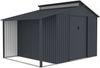 Metall Gerätehaus Viva Varianta, Stahl Anthrazit, 9,12 m² Bild 5