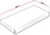 Beidseitige Schaumstoffmatratze Blue 12 cm (Größe: 160x200 cm) Bild 2