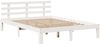 vidaXL Bettgestell mit Kopfteil ohne Matratze Weiß 140x190 cm 3306105 Bild 5