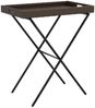 Gartentisch, Tabletttisch Klappbar Braun 65 x 40 x 75 cm Poly Rattan Bild 2