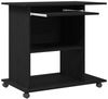 vidaXL Computertisch Eiche schwarz 80x50x75 cm Holzwerkstoff 862500 Bild 5