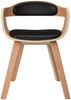 vidaXL Esszimmerstühle 2 Stk. Schwarz Bugholz und Kunstleder [3092379] Bild 4