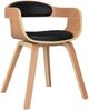 vidaXL Esszimmerstühle 2 Stk. Schwarz Bugholz und Kunstleder [3092379] Bild 3