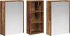 vidaXL Badezimmerschrank-Set 3 pcs 116 x 16 x 62,5 cm Holzwerkstoff 3403814 Bild 5