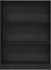 vidaXL Bücherregal Schwarz Eichen-Optik 80 x 24 x 109 cm Holzwerkstoff 875016 Bild 5