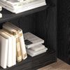 vidaXL Bücherregal Schwarz Eichen-Optik 80 x 24 x 109 cm Holzwerkstoff 875016 Bild 4