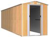 vidaXL Geräteschuppen Hellbraun 192x689x223 cm Verzinkter Stahl 3147477 Bild 3