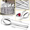 12er Set Edelstahl Suppenlöffel Esslöffel Hochglanzpoliert 19.5cm - 12 Stück Bild 2
