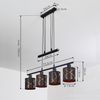 hofstein Pendelleuchte »Osimo« 4-flammige Deckenlampe aus Metall in schwarz und kupferfarben, ohne Leuchtmittel, Modern Look Pendellampe mit Stoffschirmen, 4xE27 Bild 4
