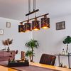 hofstein Pendelleuchte »Osimo« 4-flammige Deckenlampe aus Metall in schwarz und kupferfarben, ohne Leuchtmittel, Modern Look Pendellampe mit Stoffschirmen, 4xE27 Bild 5