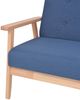 vidaXL 2-Sitzer-Sofa Stoff Blau [244655] Bild 4