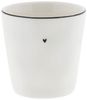 Bastion Collections Becher Tasse 250ml Keramik Weiß Rand Schwarz LI/MUG L 301 BL Bild 2