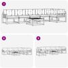 vidaXL Outdoor-Sofagarnitur mit Kissen 7 pcs Natur und Beige 3367681 Bild 4