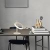 ZMH Tischlampe Modern LED Tischleuchte - Weiß Ringform Nachttischlampe Drehbaren Abnehmbar Ringen 13W 3000K Warmweiß für Schlafzimmer Wohnzimmer Kinderzimmer Büro Bild 5