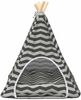 vidaXL Haustier-Tipi mit Kissen Weiß und Grau 50 x 50 x 60 cm 42020256 Bild 5