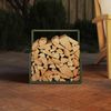 vidaXL Brennholzregal Olivgrün 40x40x40 cm Kaltgewalzter Stahl 864274 Bild 3