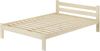 Doppelbett Ehebett Holzbett 140x200 Fichte massiv lackiert mit wählbarem Zubehör V-60.60-14Rollrost und Matratze inkl. Bild 2