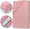 Jersey Spannbettlaken 140-160x200 100% Baumwolle weich bügelfrei komfort Rosa Bild 2