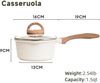 JEETEE Kasserolle 16cm Antihaft mit Deckel für alle Herdarten Bild 2