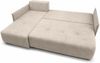 AX LIVING Ecksofa Damascus Beige mit Schlaffunktion Bettkasten Schlafsofa 212 cm links Bild 4