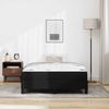 vidaXL Bettrahmen mit Matratze Schwarz 120 x 200 cm Stoff 3398623 Bild 3