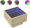 vidaXL Beistelltisch mit LED Sonoma Eiche 40x40x30 cm Holzwerkstoff 847499 Bild 2