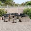 vidaXL Garten-Sofa-Set mit Kissen mit Speicher mit Kissen 13 pcs Grau 3363888 Bild 3