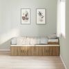 vidaXL Bettrahmen Artisan-Eiche 100 x 200 cm Holzwerkstoff 3335188 Bild 2