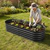 Relaxdays Hochbeet Metall halbrund Bild 3