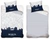 MTOnlinehandel Bettwäsche Berlin Skyline 135x200 + 80x80 cm, 100 % Baumwolle, Renforcé, 2 teilig, coole Bettwäsche Berlin für Kinder, Teenager & Erwachsene Bild 2