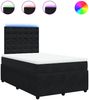 vidaXL Boxspringbett mit Matratze Schwarz 120x190 cm Samt 3294600 Bild 2
