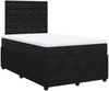 vidaXL Boxspringbett mit Matratze Schwarz 120x190 cm Samt 3294600 Bild 3
