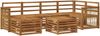 vidaXL Ecksofa Set 6 pcs Natur Massivholz Akazie 3384595 Bild 2