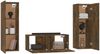 3-tlg. TV-Schrank-Set Räuchereiche Holzwerkstoff [3120233] Bild 4
